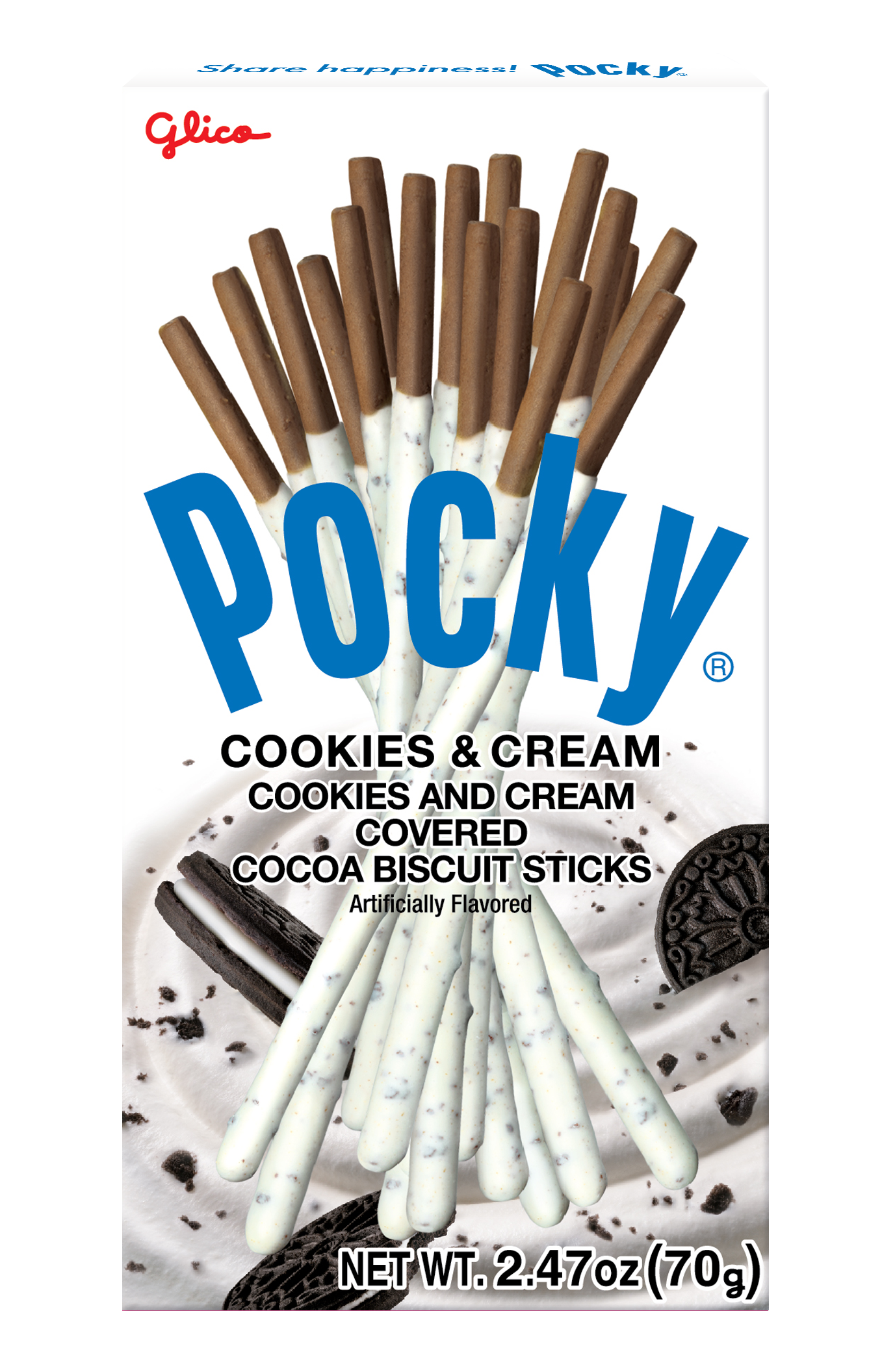 Pocky Cookies & Cream 2.47oz | Ezaki Glico USA Corporation